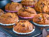 Muffins au potimarron et pépites au chocolat