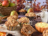 Muffins aux poires et aux épices d’automne