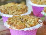 Muffins pomme érable et crumble aux noix