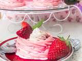 Nids de meringue au mascarpone et fraises