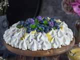 Pavlova à la lavande et crème au citron