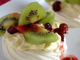 Pavlova, au kiwi et cranberry