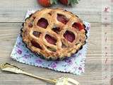 Pie aux fraises, tarte aux fraises confites