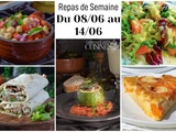 Planning repas semaine 24 : 7 dîners frais et complets quand il fait chaud