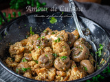 Poêlée de chou fleur et champignons