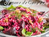 Salade de couscous perlé aux betteraves