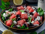 Salade fraiche à la pastèque et feta