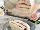 Semifreddo à la rhubarbe et fraises