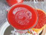 Smoothie brule graisses framboises et pamplemousse