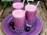 Smoothie cerises crémeux