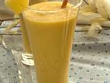 Smoothies mangue ananas et amandes