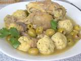 Tajine aux boulettes de poulet et olives