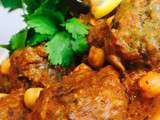 Tajine aux boulettes de viande hachée-épinards