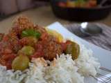 Tajine boulettes de viande hachée et olives / kefta be zitoune