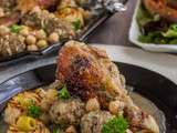 Tajine de chou fleur et boulettes de viande hachée