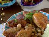 Tajine de croquettes d’aubergine en sauce blanche