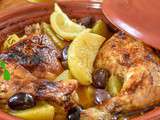 Tajine de poulet à la pomme de terre