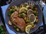 Tajine de roulé de poulet à la viande aux champignons