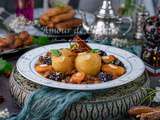 Tajine hlou aux pommes sans viande