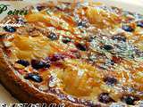 Tarte amandine poires framboises