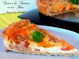 Tarte au thon et tomates