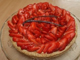 Tarte aux fraises et à la crème pâtissière