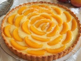 Tarte aux pêches crème pâtissière
