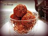 Truffes au chocolat et biscuits