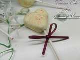 Valentine cake pops, sucettes Saint valentin