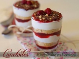 Verrine cheesecake framboise sans cuisson