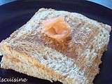 Croque saumon boursin pain complet