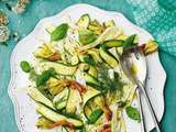 Courgettes marinées et courge d’été