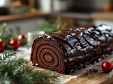 Glaçage chocolat bûche de Noël : la méthode simple pour un résultat brillant