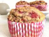 Muffins Coco Framboises - Octobre Rose {Healthy}