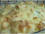 Gratin pommes de terre et chou-fleur