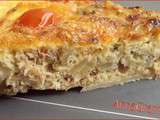 Quiche rapide et moelleuse au thon, oignons et vin blanc