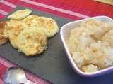 Blinis au roquefort et compotée de poires