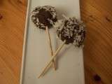 Cake pop chocolat et noix de coco