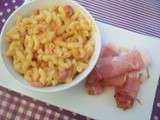 Coquilletto tomate et jambon cru