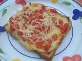 Croque-monsieur aux tomates marinées