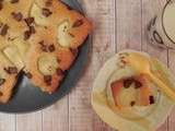 Financier géant nectarine-chocolat au lait