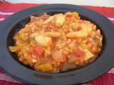 Jambalaya crevettes-poulet-chorizo