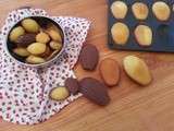 Madeleines en coque de chocolat au lait