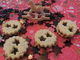 Sablés aux amandes fourrés au chocolat