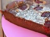 Clafoutis au chocolat & aux framboises