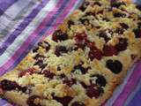 Streusel aux amandes et aux framboise