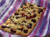 Streussel aux amandes et aux framboises