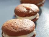 Whoopies pies chocolat et crème de mascarpone