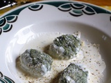 Gnudi ricotta épinard