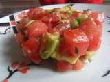 Tartare de tomates et avocat